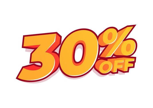 30% de desconto