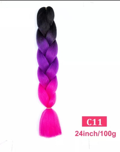 2 Tranças de 100g 60cm