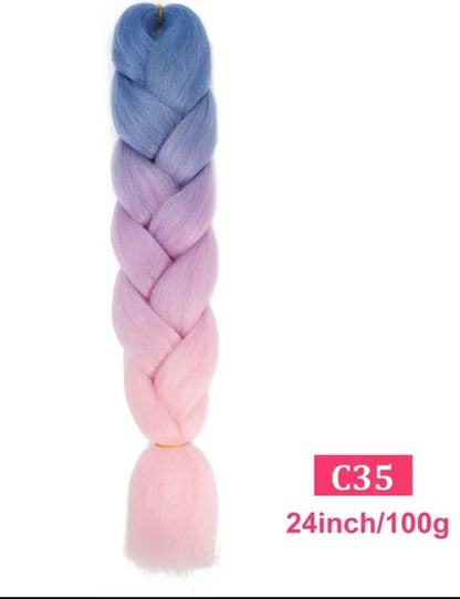 2 Tranças de 100g 60cm