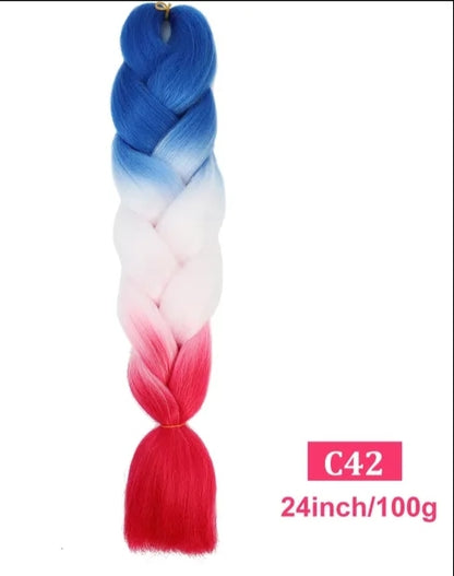 2 Tranças de 100g 60cm