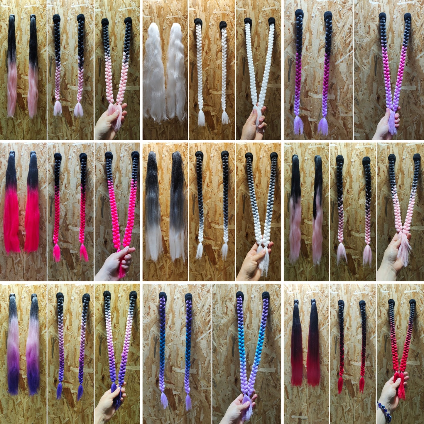 2 Tranças de 100g 60cm