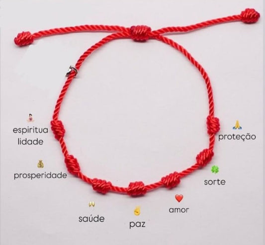 Pulseira dos 7 nós